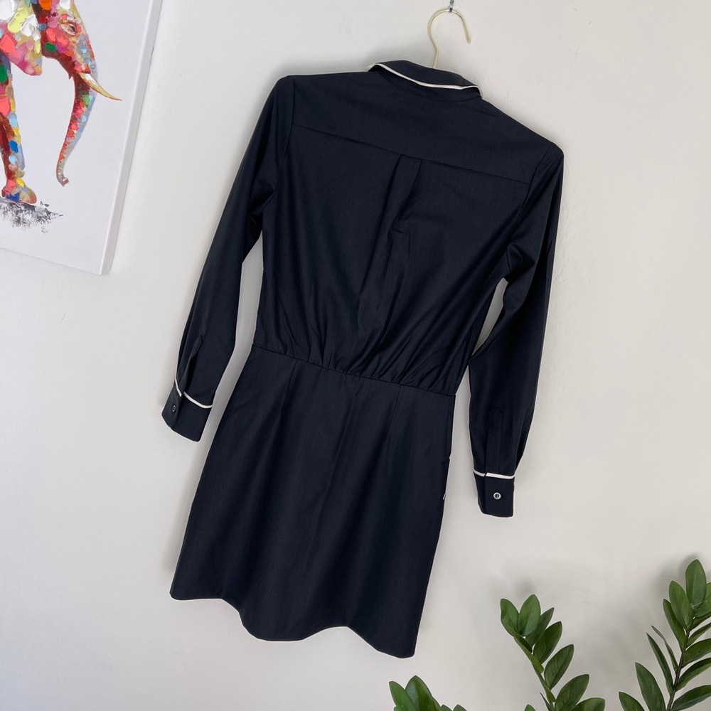 Paul & Joe Sister Navy Blue Shirt Dress Sz 4 - Picture 7 of 9